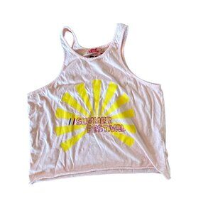 Bandy Button Summer Festival Cropped Tank 12